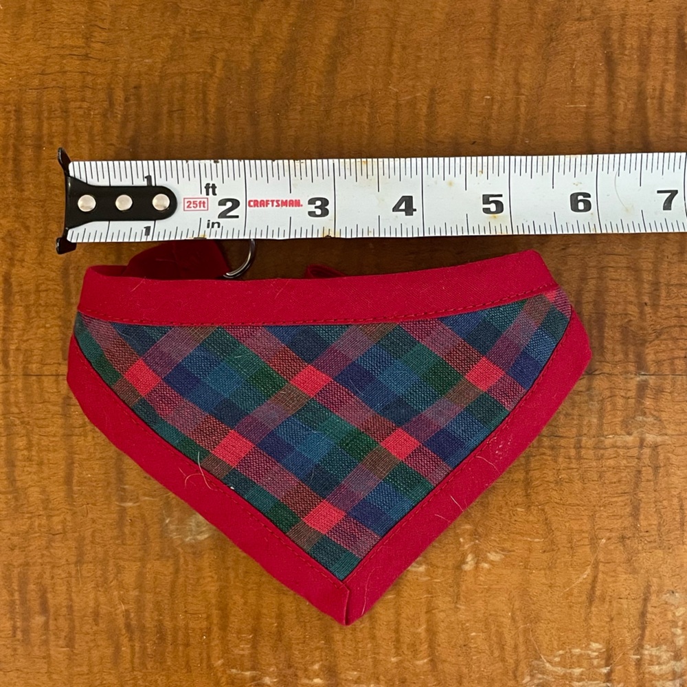 Dog Bandana, Plaid, Small